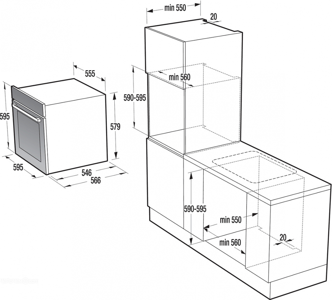 Gorenje bcs798s24bg духовой шкаф с функцией пароварки